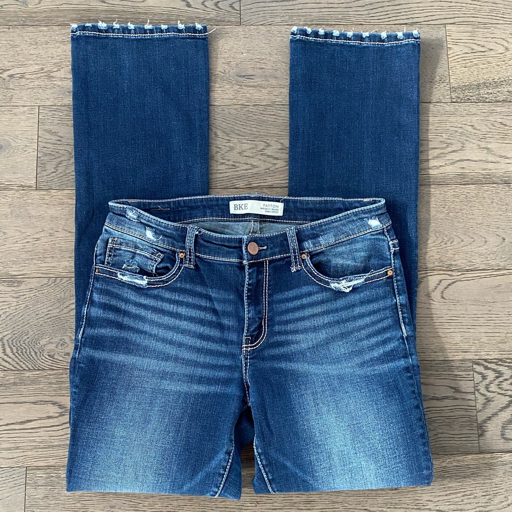 BKE Payton Universal Fit Mid Rise Tailored Bootcut Jeans